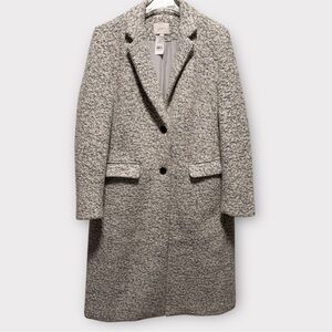 LOFT Boucle Heathered Gray Winter Coat NWT Gift!